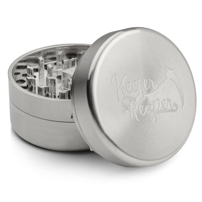 The Threadless Reaper™ 3 Piece Stainless Steel Herb & Spice Grinder by Keefer Reaper (2.5 Inches)