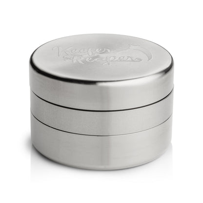 Keefer Reaper 3 Piece Threadless Spice Grinder assembled 