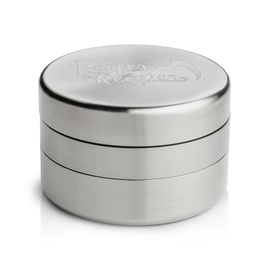 Keefer Reaper 3 Piece Threadless Spice Grinder assembled 