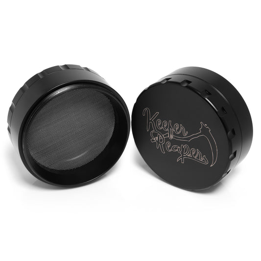 The Reaper™ Matte Black Electroplated Stainless Steel Herb & Spice Grinder by Keefer Reaper (2.5 Inches)